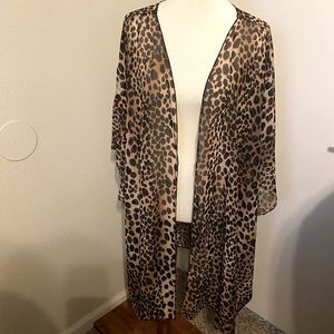 Leopard Print Kimono